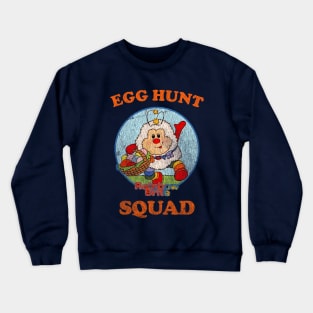 Egg Hunt Squad Rainbow Brite Distressed Crewneck Sweatshirt